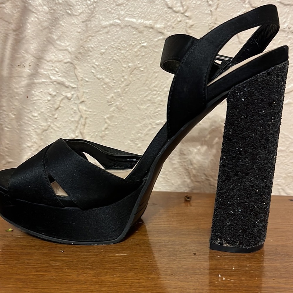 Nina New York black with glitter high heels